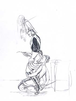  Vintage gay drawing by artist Bellhops