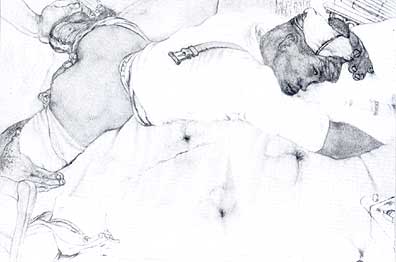  Vintage gay drawing by artist Paul Smara