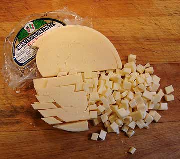 Provolone cubes