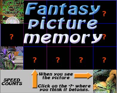 Gay Erotic Fantasy Picture Memory game. Free. Fairies, saytres and more.